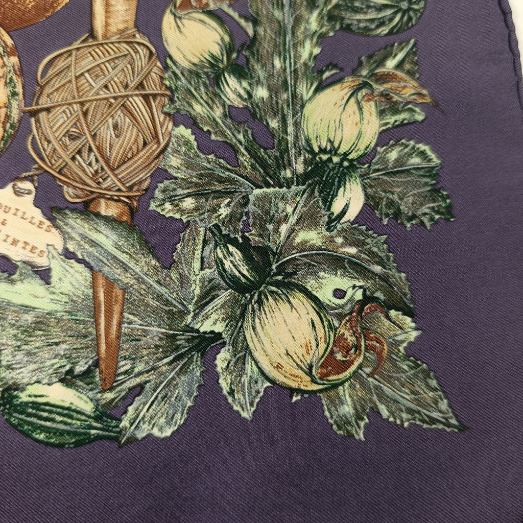 Foulard Gavroche Hermès Citrouilles et Coloquintes Seta 45cm