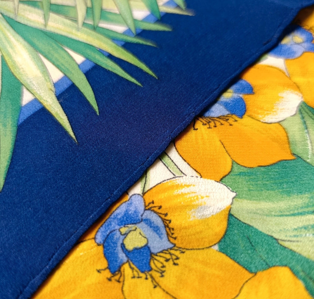Christian Dior Foulard Vintage 100% Seta Floreale 73x72 Made in France Carré Dior