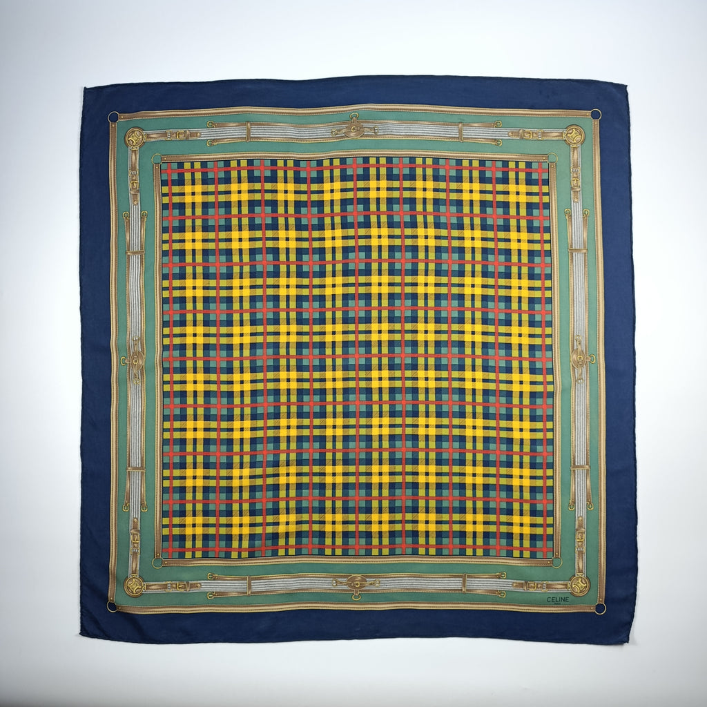 Foulard Céline Paris Seta Vintage