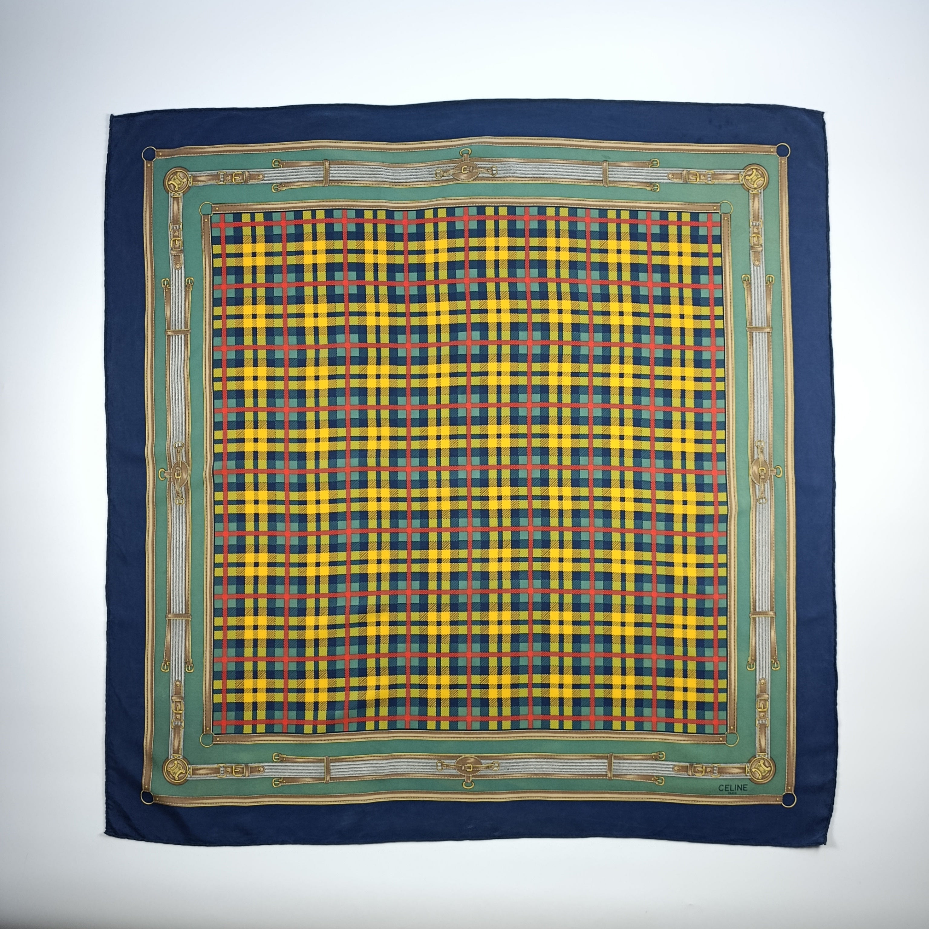Foulard Céline Paris Seta Vintage