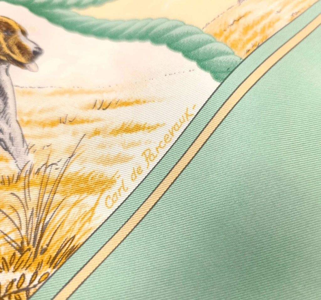 Foulard Hermès Auteuil en Mai Seta Vintage