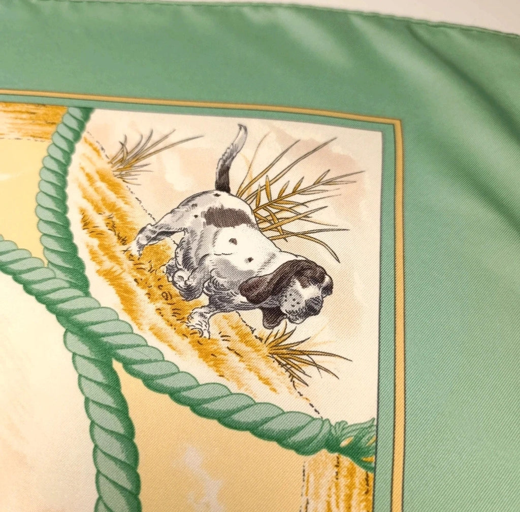 Foulard Hermès Auteuil en Mai Seta Vintage
