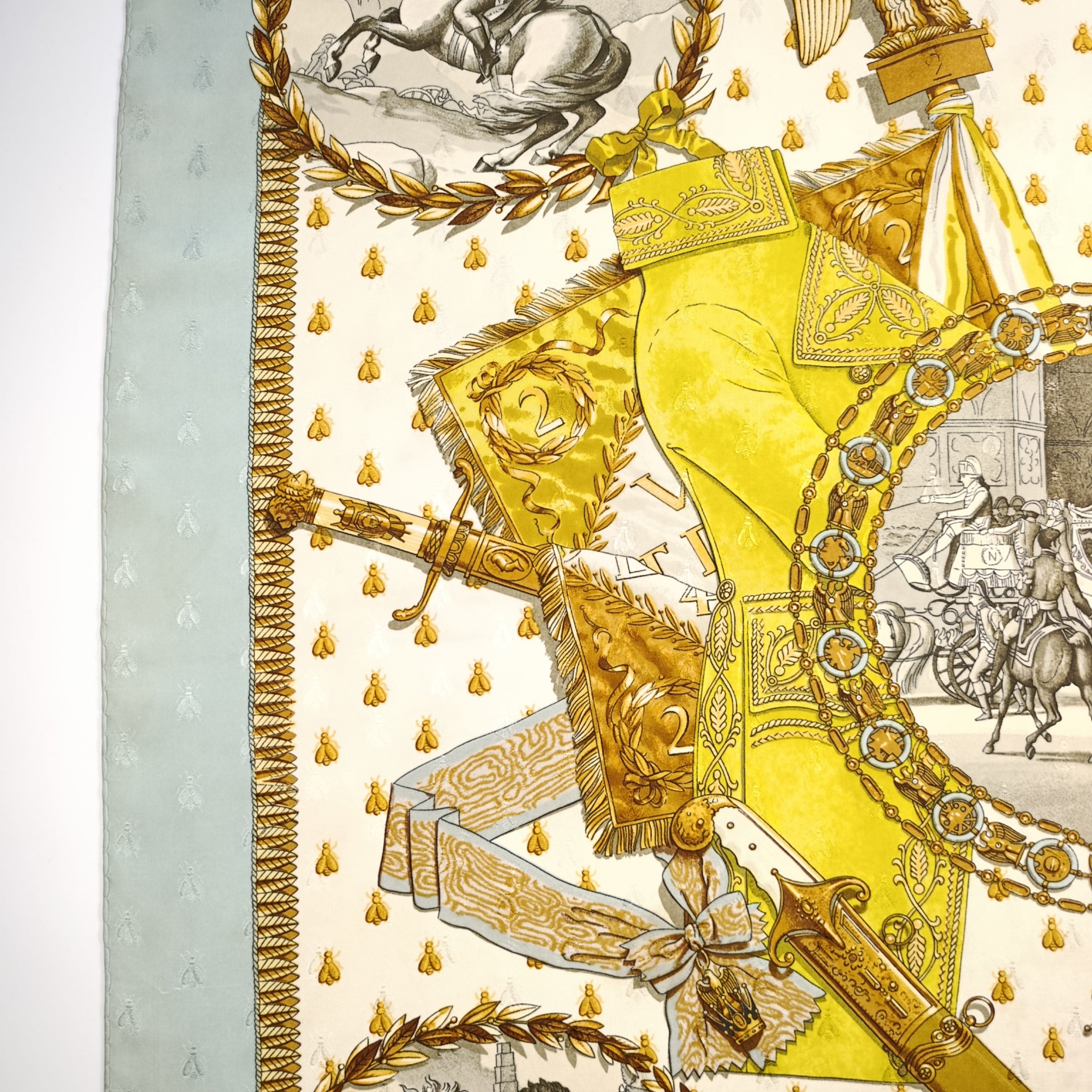 Foulard Hermès Napoléon Seta Jacquard