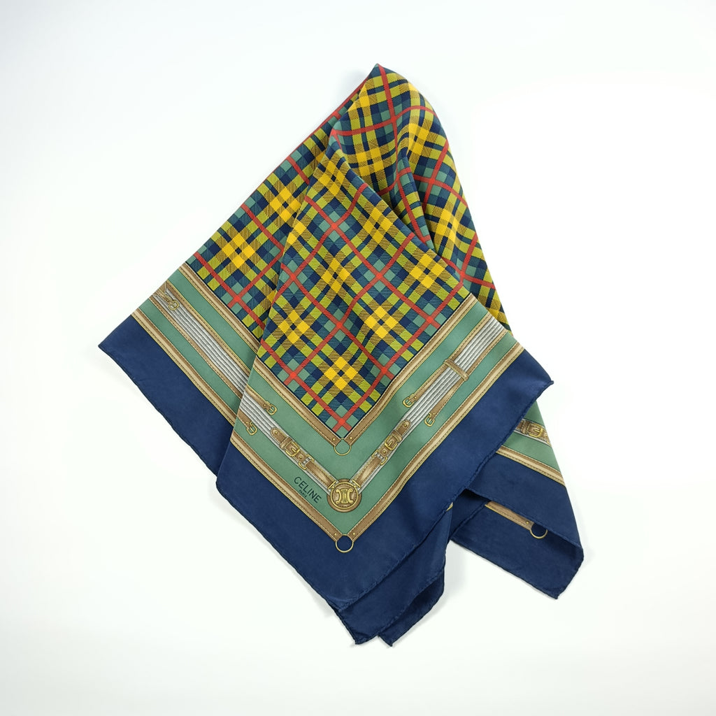 Foulard Céline Paris Seta Vintage