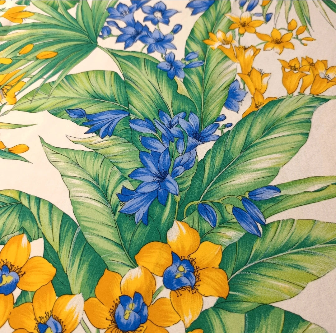 Christian Dior Foulard Vintage 100% Seta Floreale 73x72 Made in France Carré Dior