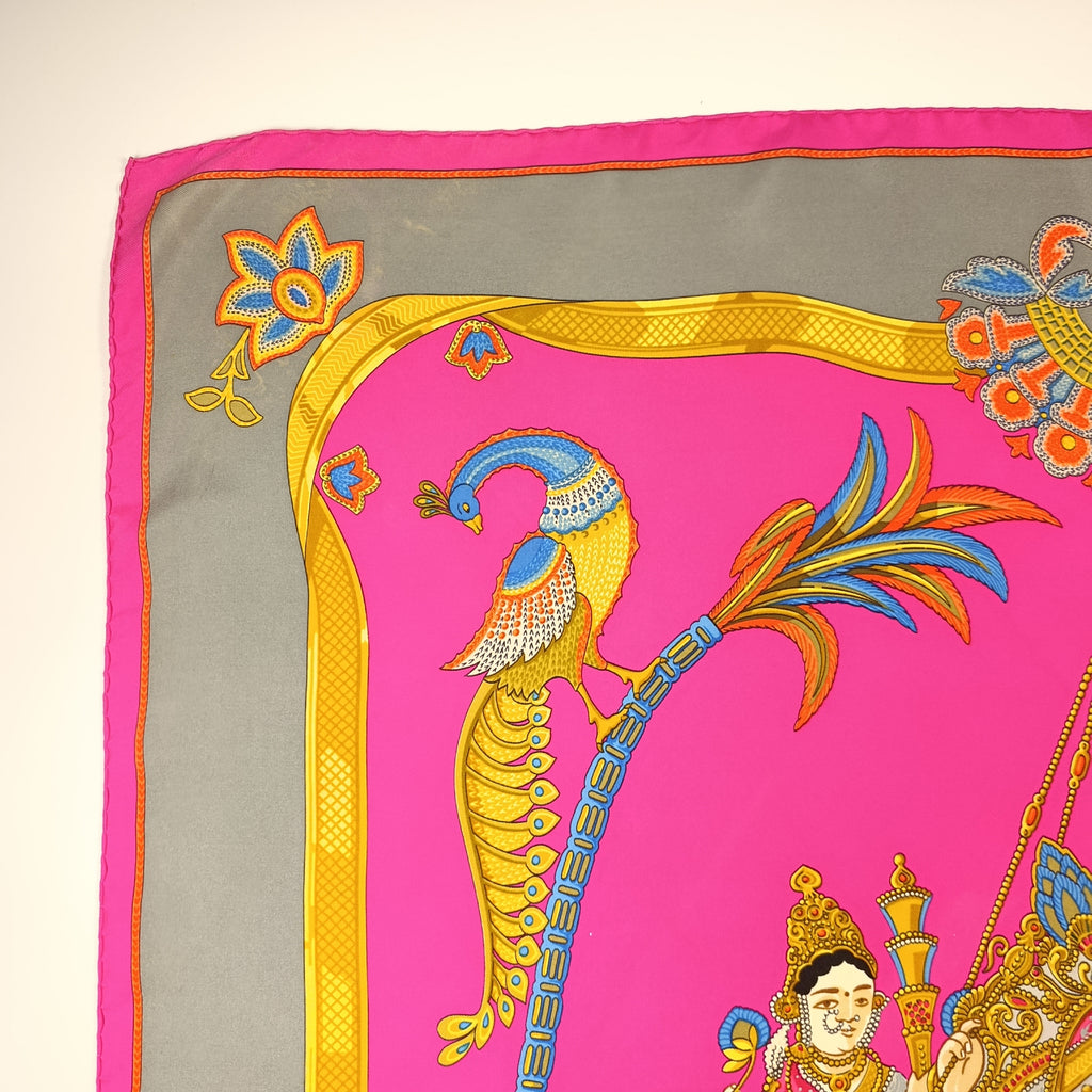 Foulard Hermès India di Catherine Latham in Seta