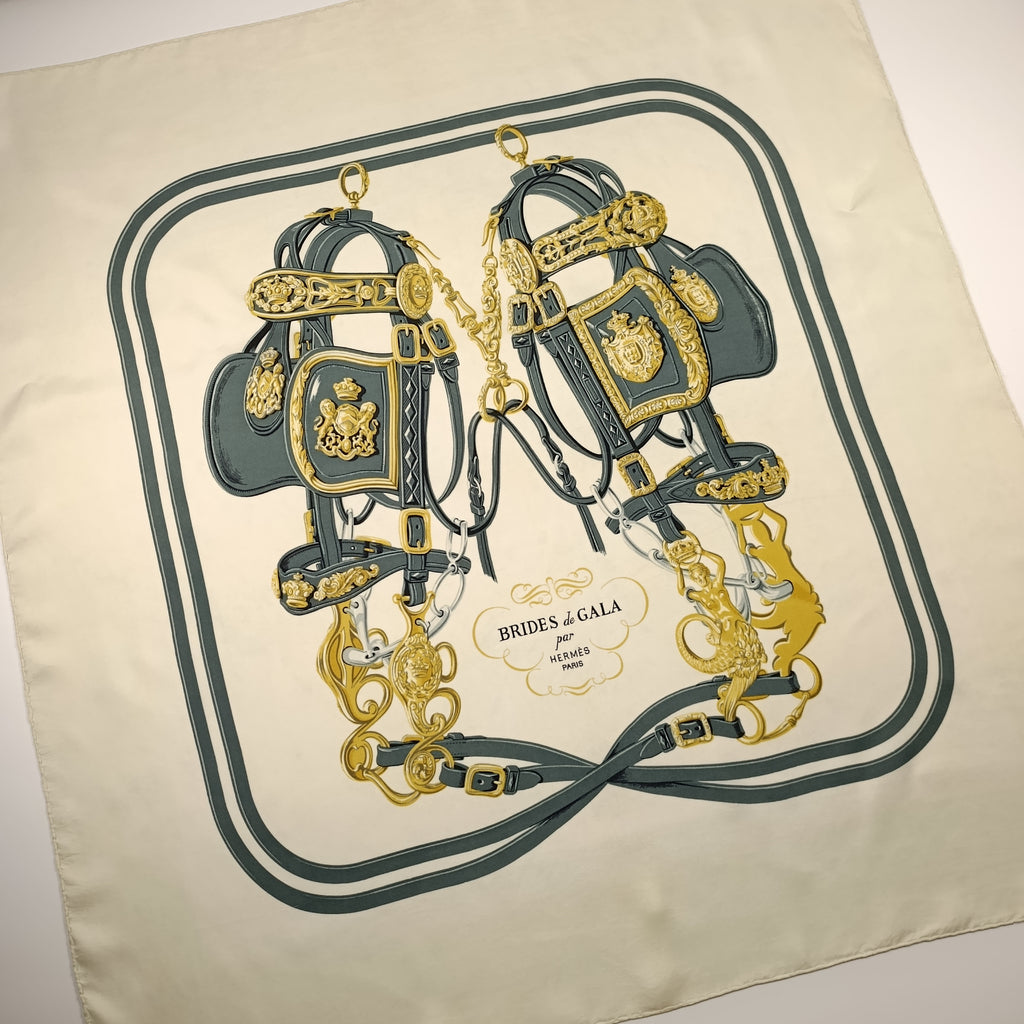 Foulard Hermès Brides de Gala Vintage Prima Edizione