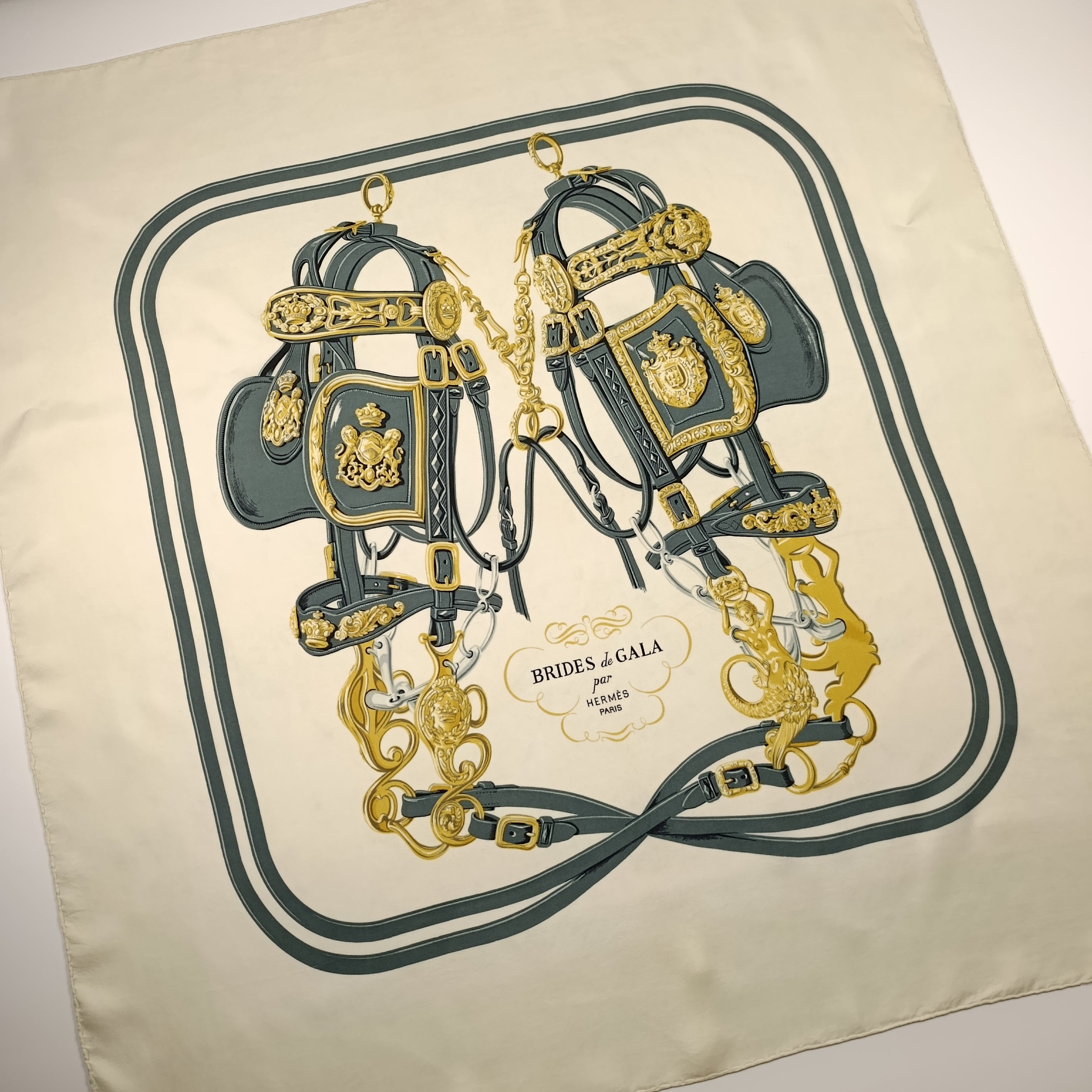 Foulard Hermès Brides de Gala Vintage Prima Edizione