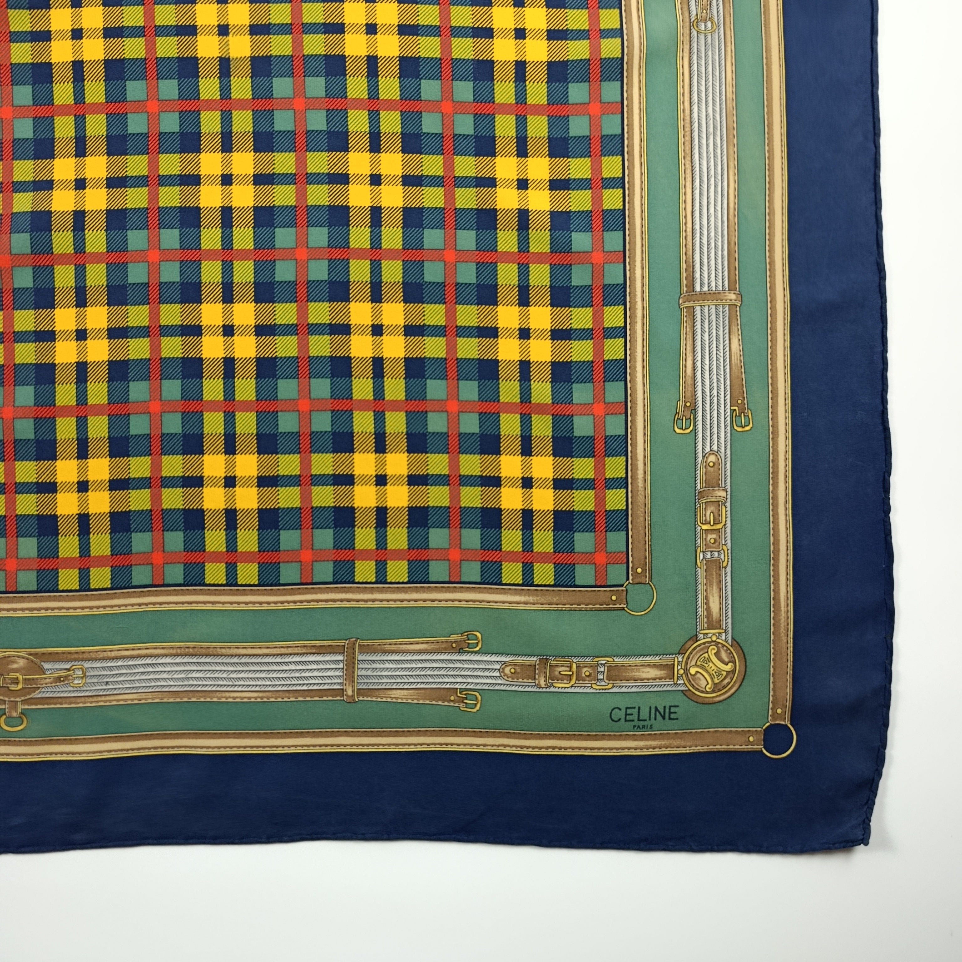 Foulard Céline Paris Seta Vintage