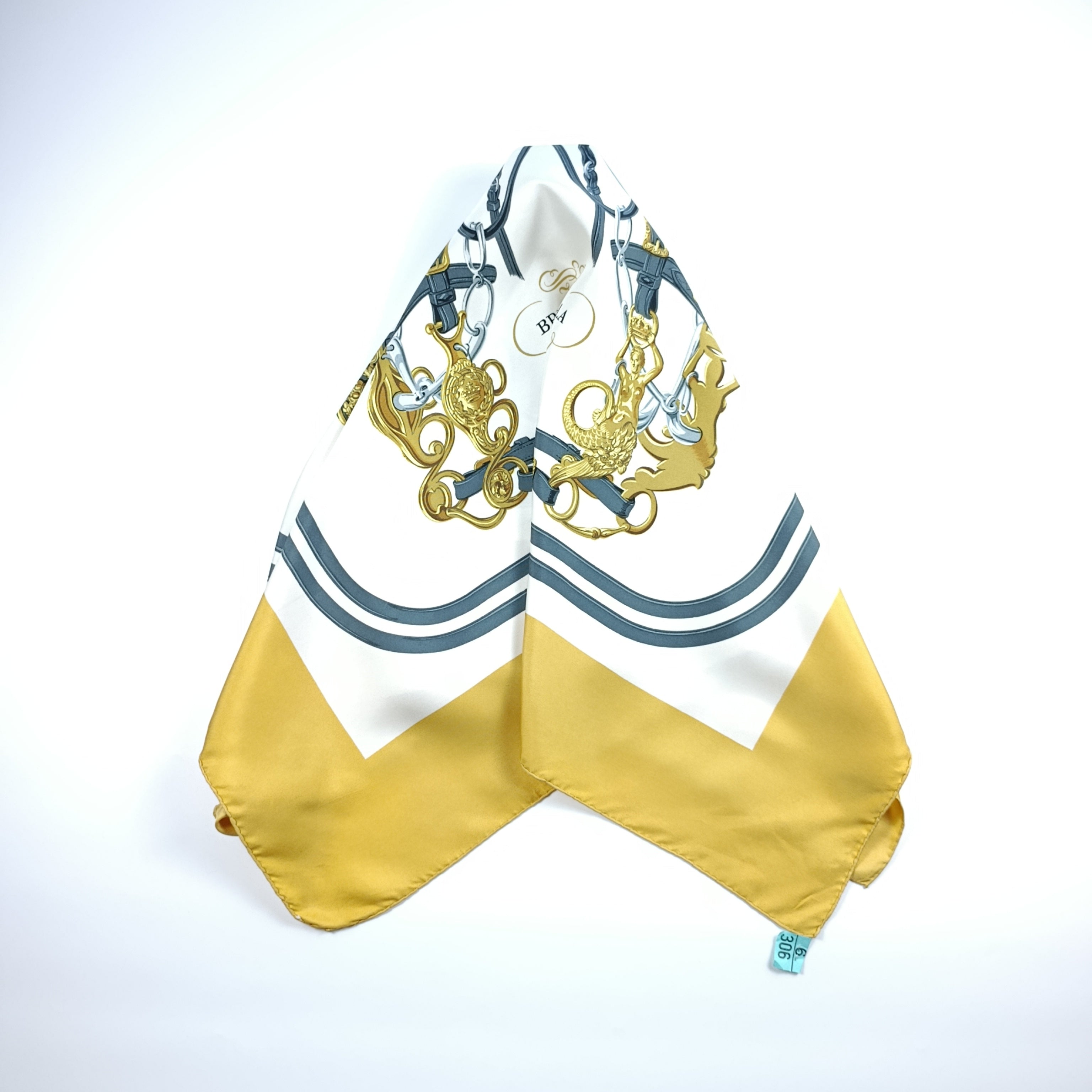 Foulard Hermès Brides de Gala Oro Vintage Prima Edizione