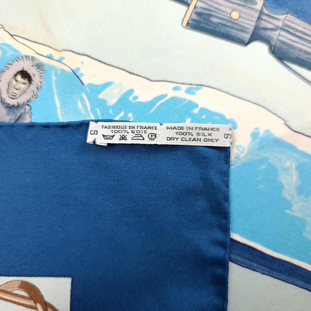Foulard Hermès Grønland di Philippe Ledoux in Seta