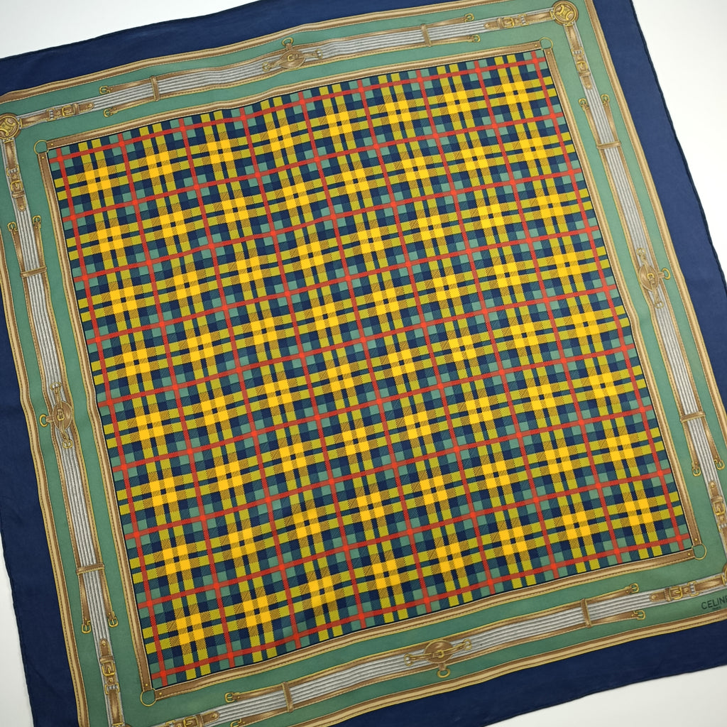 Foulard Céline Paris Seta Vintage
