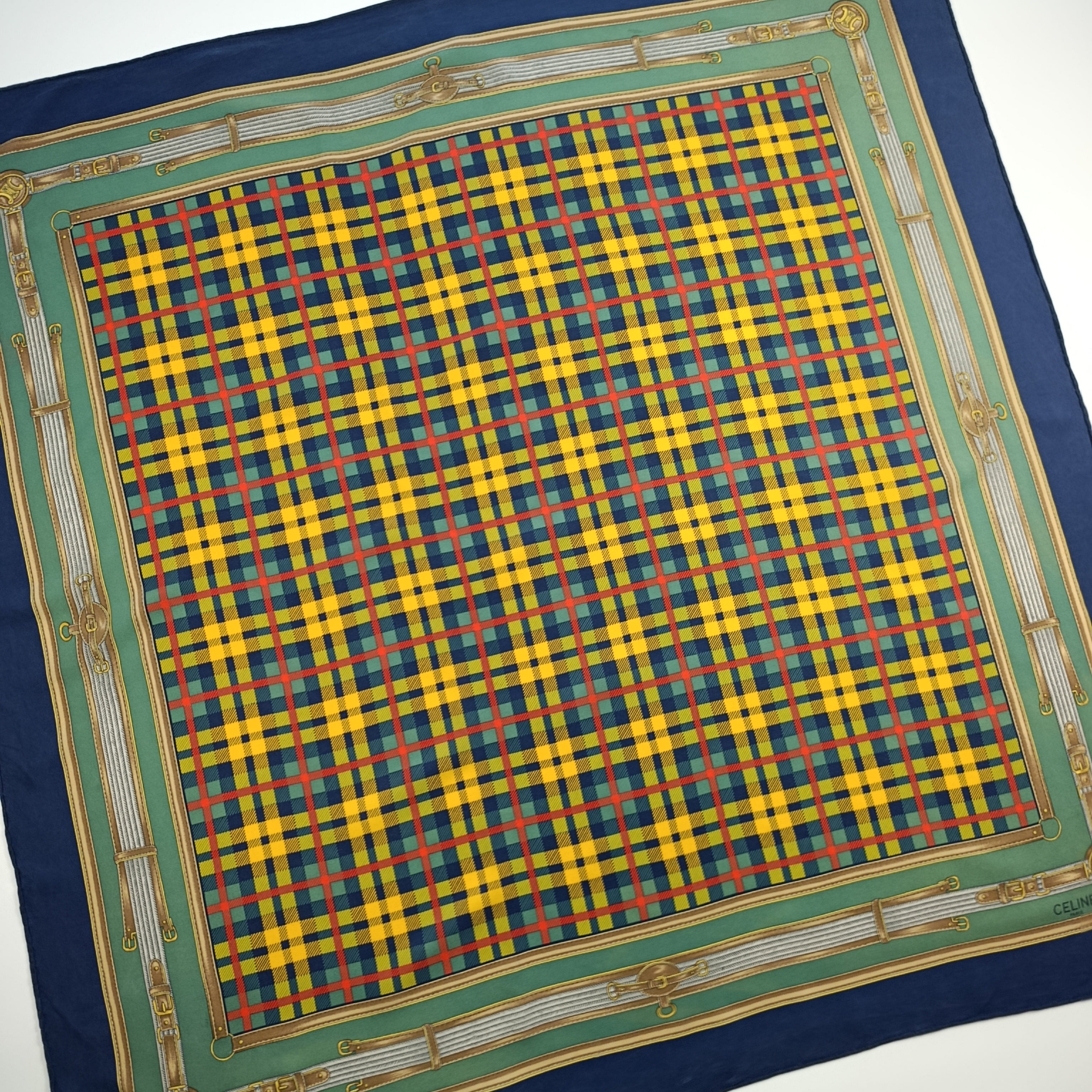 Foulard Céline Paris Seta Vintage