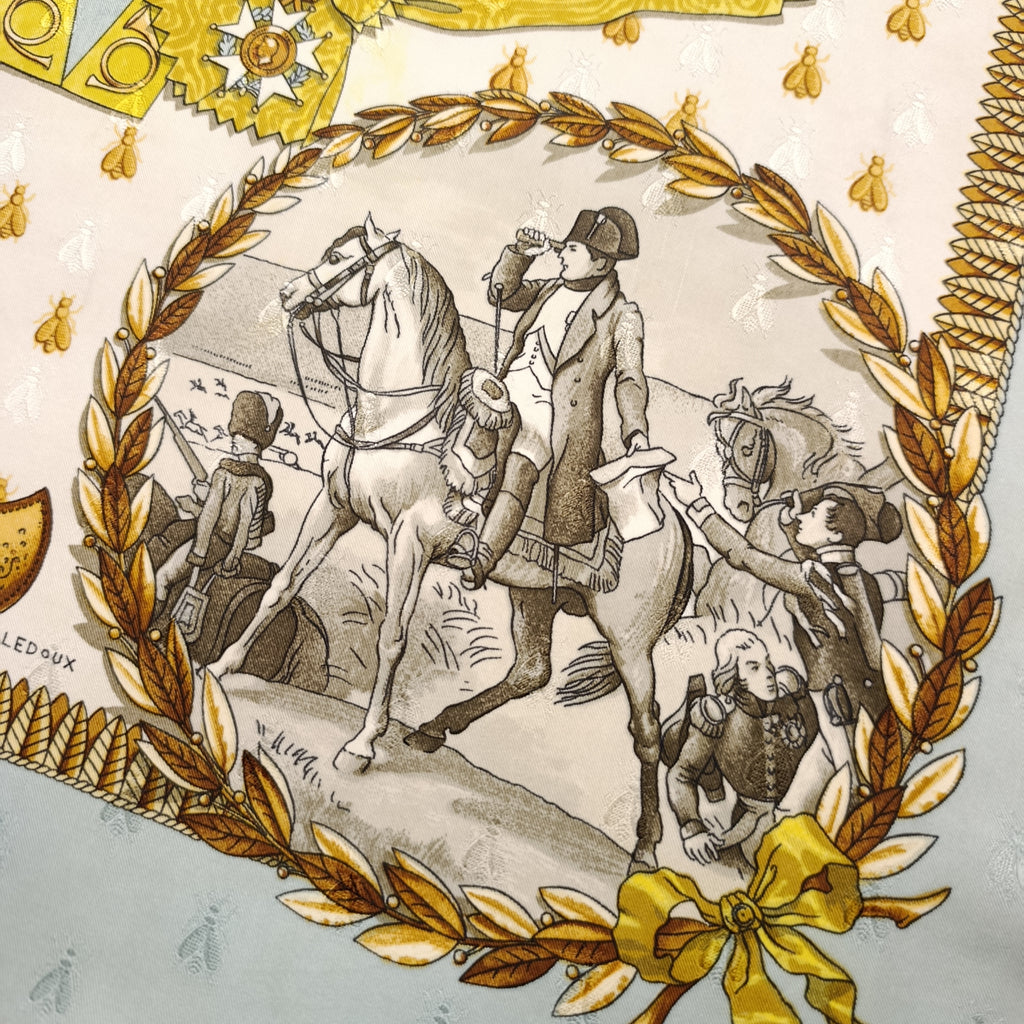 Foulard Hermès Napoléon Seta Jacquard
