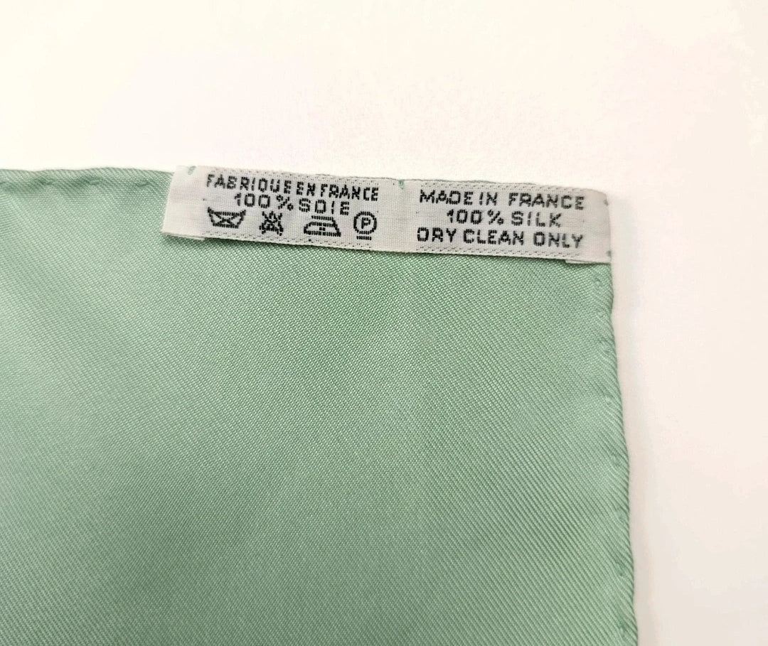 Foulard Hermès Auteuil en Mai Seta Vintage