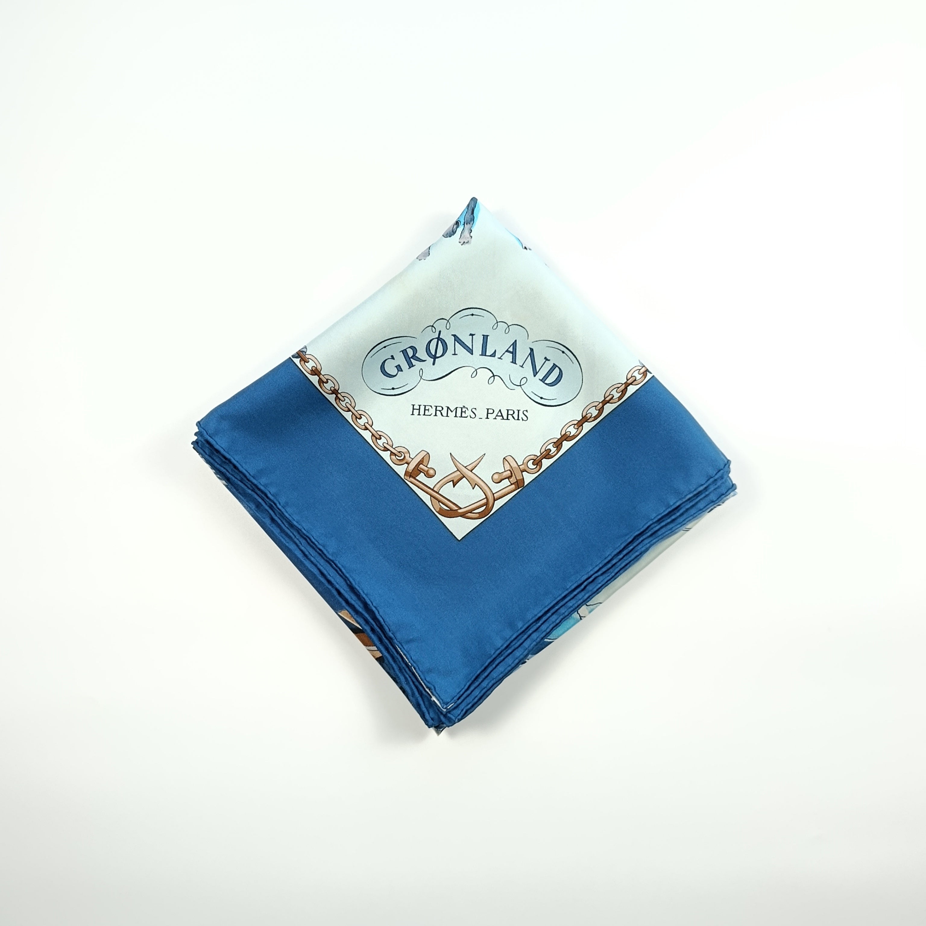 Foulard Hermès Grønland di Philippe Ledoux in Seta