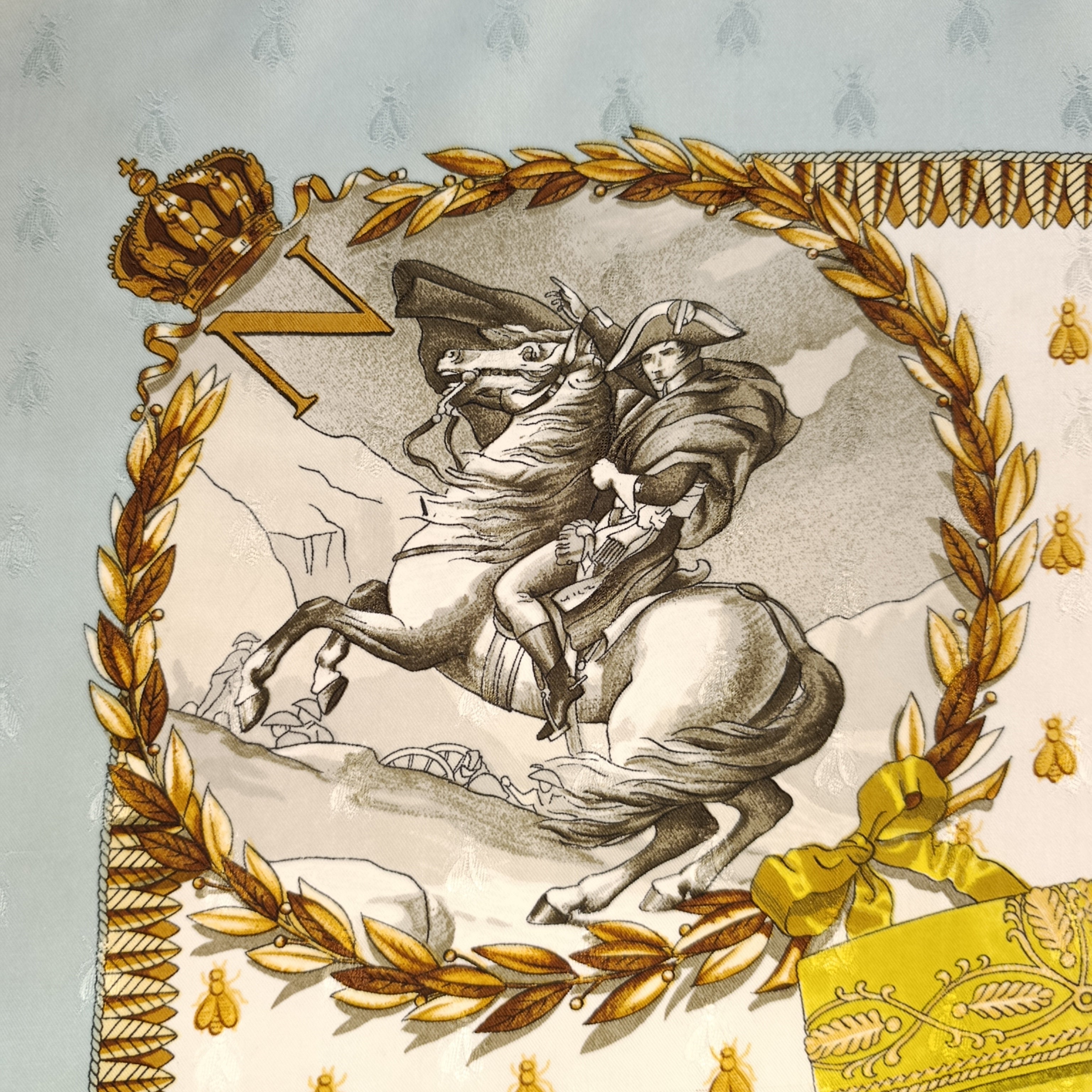 Foulard Hermès Napoléon Seta Jacquard