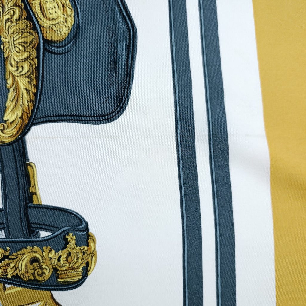 Foulard Hermès Brides de Gala Oro Vintage Prima Edizione