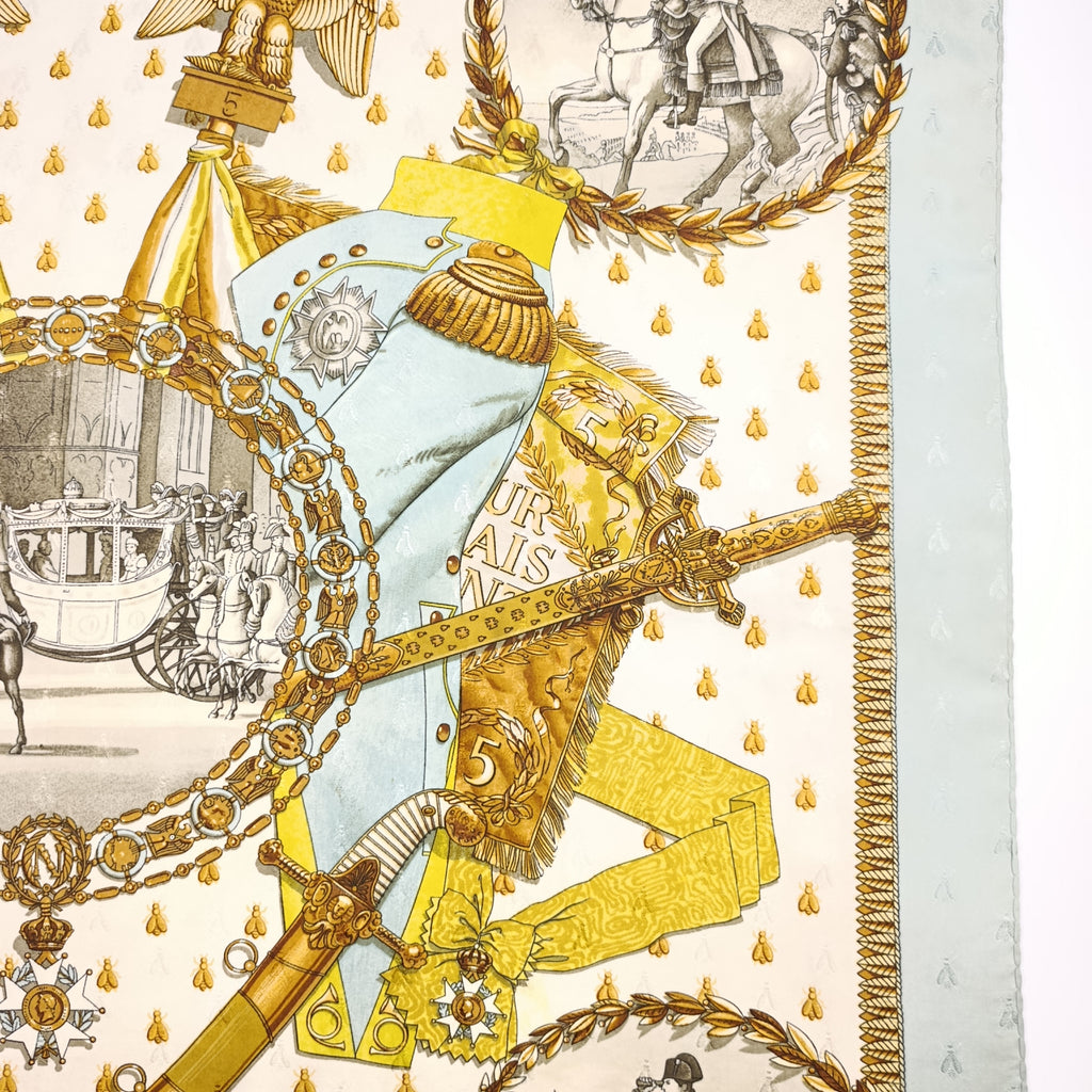 Foulard Hermès Napoléon Seta Jacquard