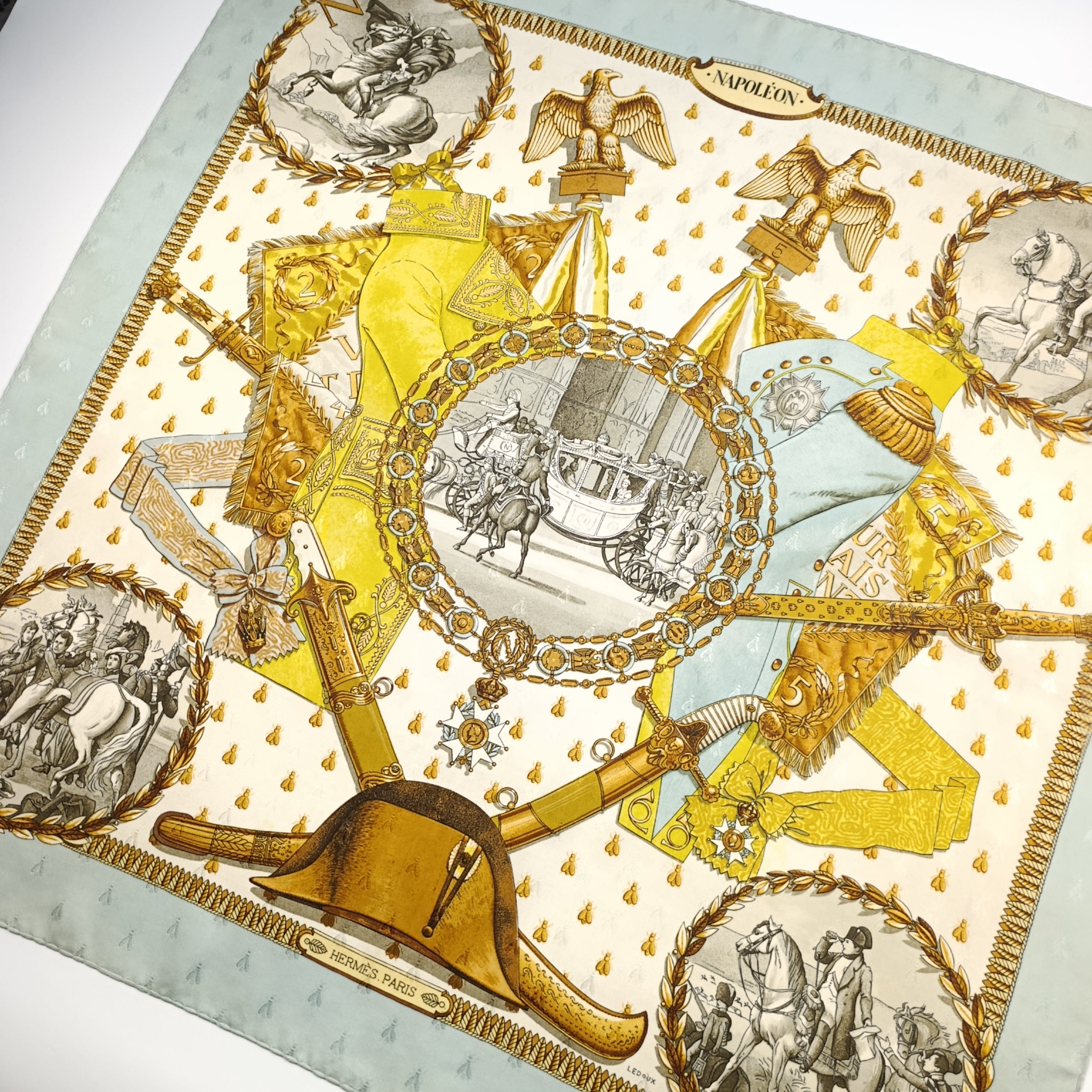 Foulard Hermès Napoléon Seta Jacquard