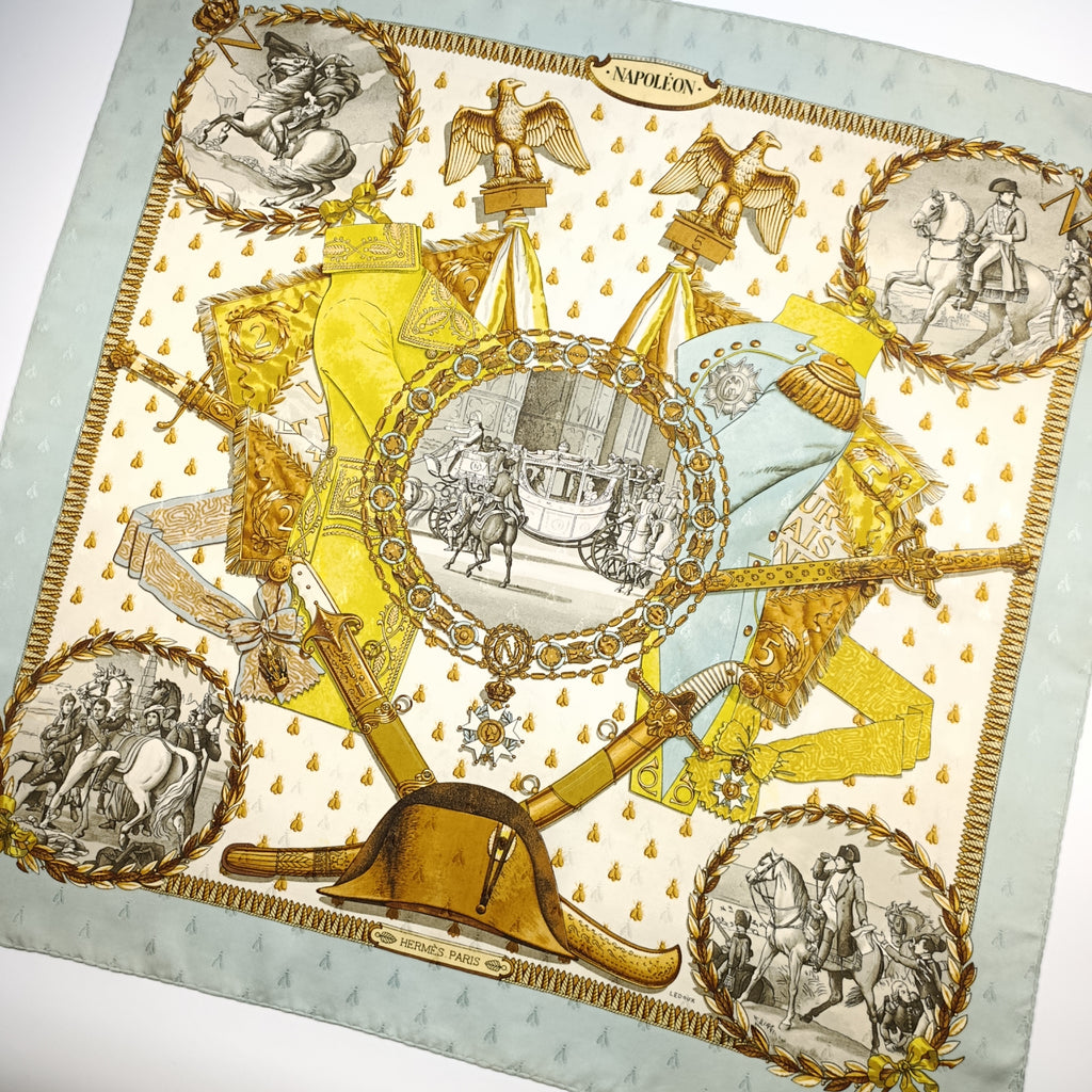 Foulard Hermès Napoléon Seta Jacquard