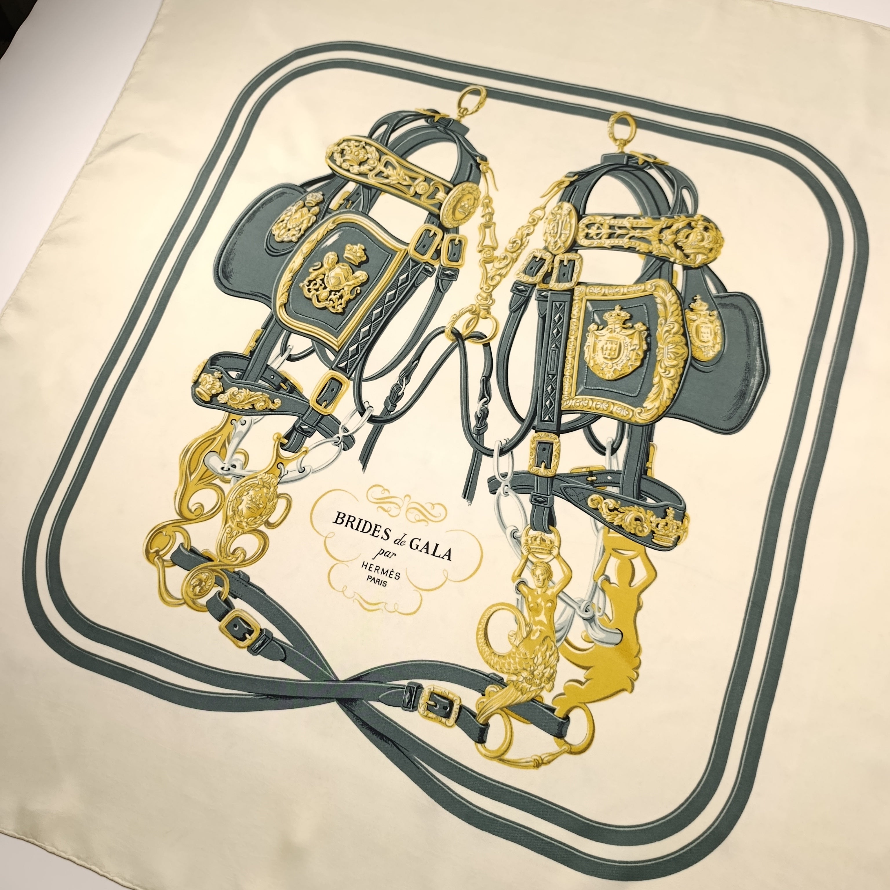 Foulard Hermès Brides de Gala Vintage Prima Edizione
