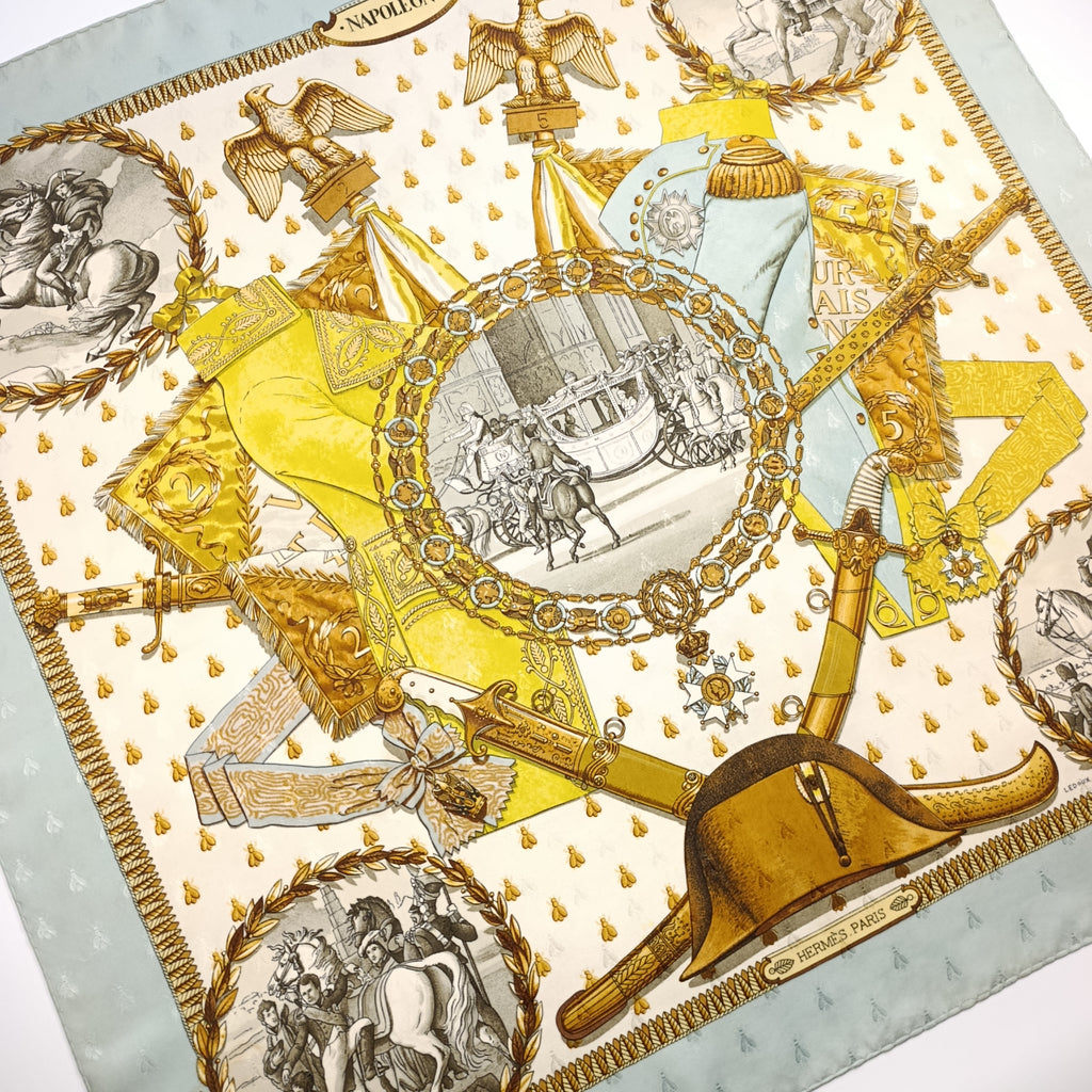 Foulard Hermès Napoléon Seta Jacquard