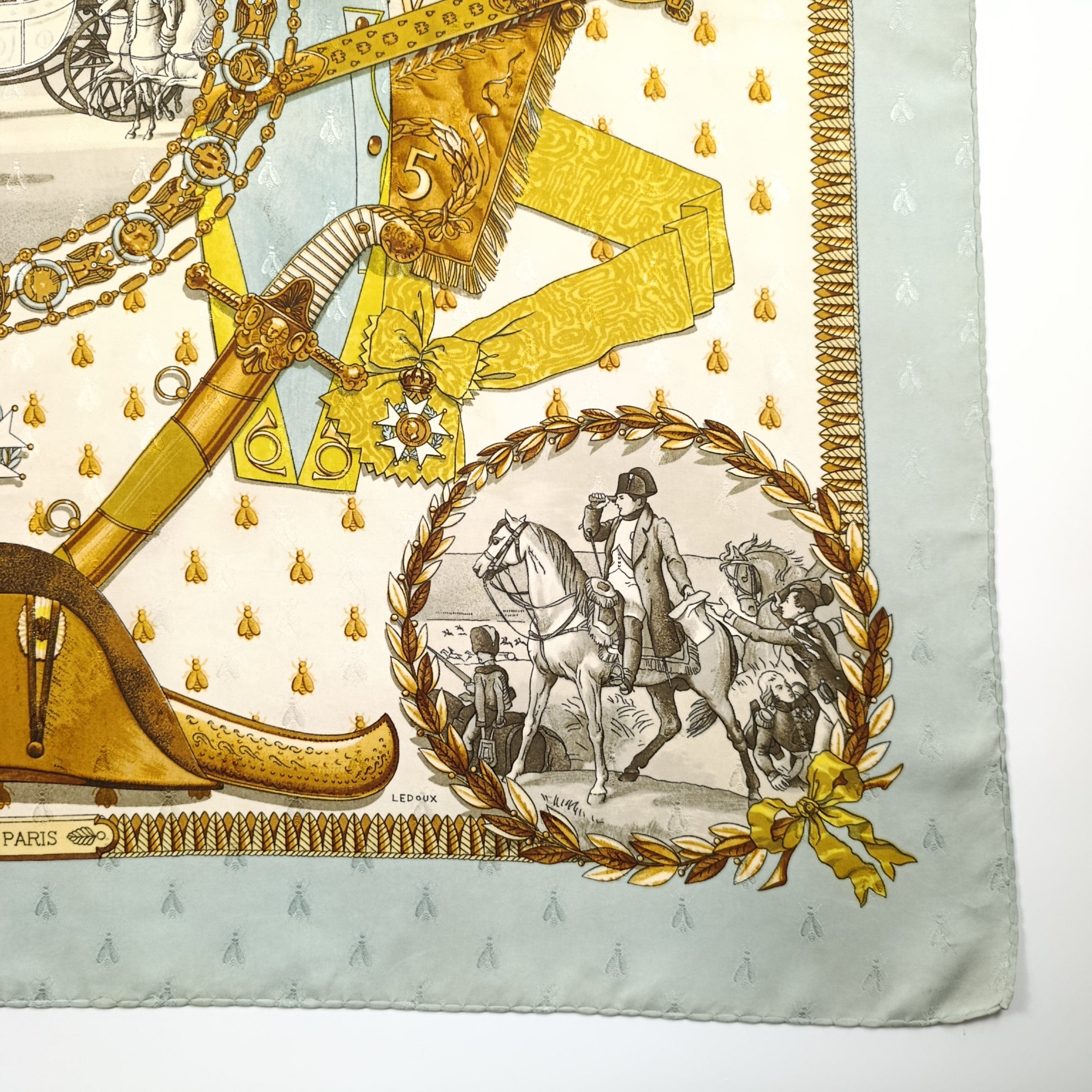 Foulard Hermès Napoléon Seta Jacquard