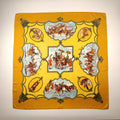 Foulard Hermès Les Chevaux des Mogols Seta