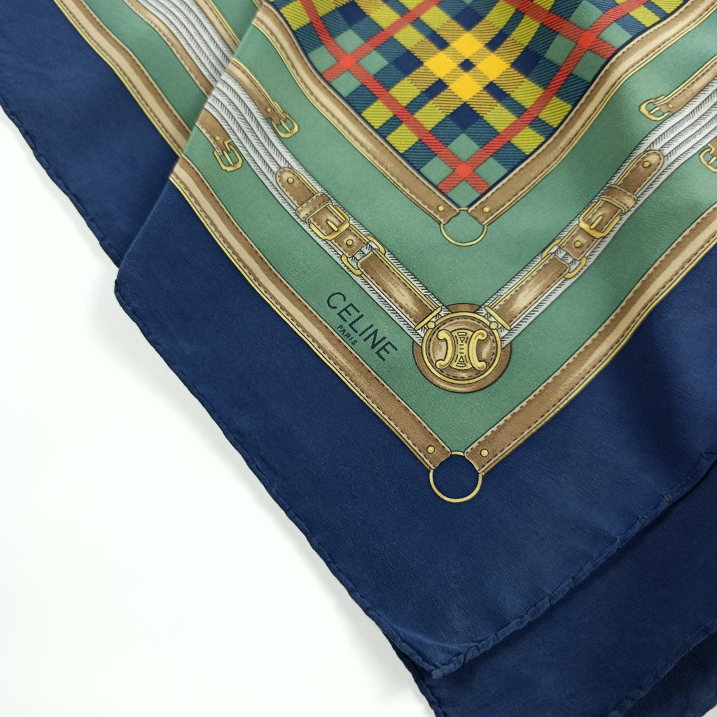 Foulard Céline Paris Seta Vintage