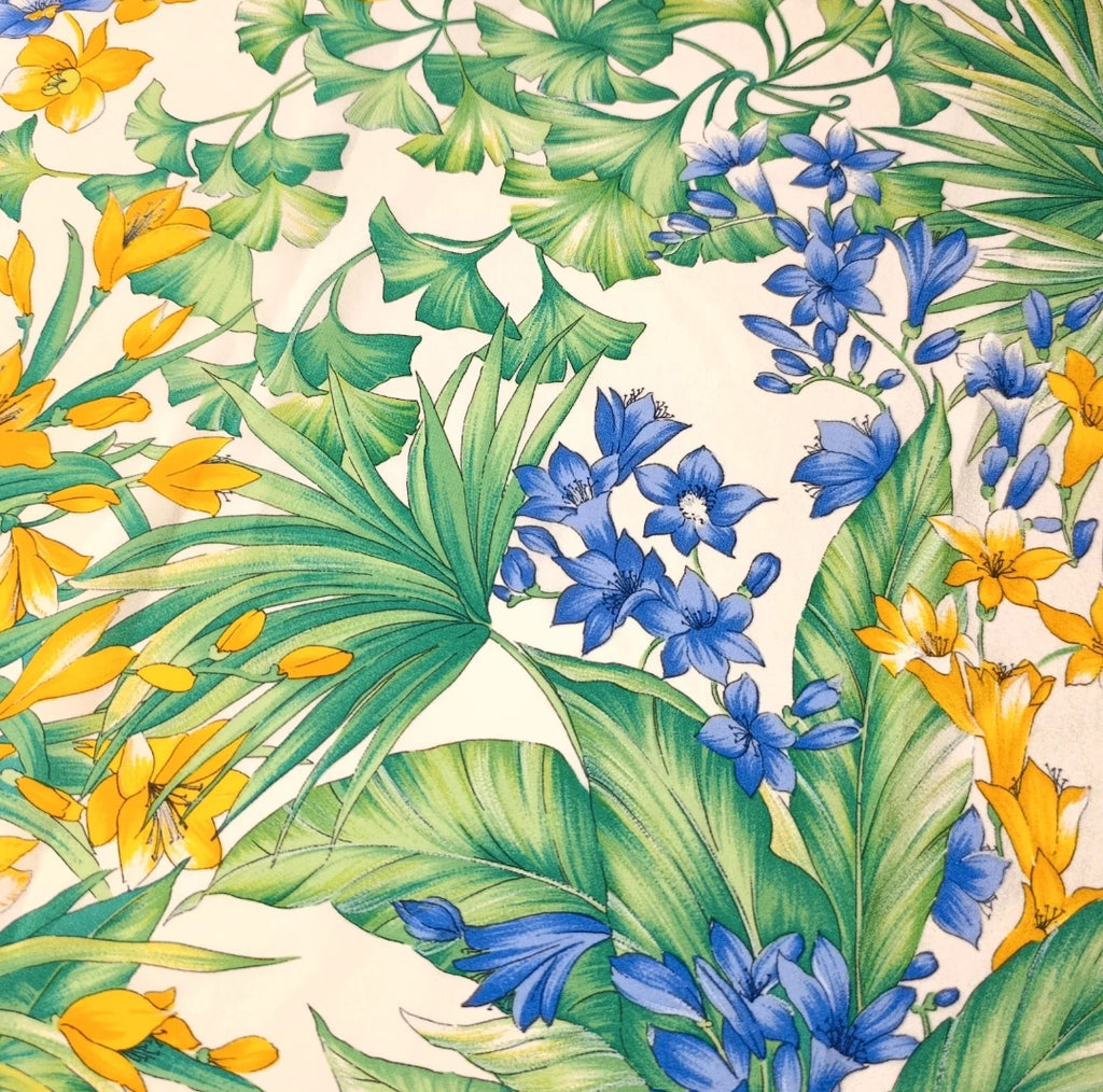Christian Dior Foulard Vintage 100% Seta Floreale 73x72 Made in France Carré Dior