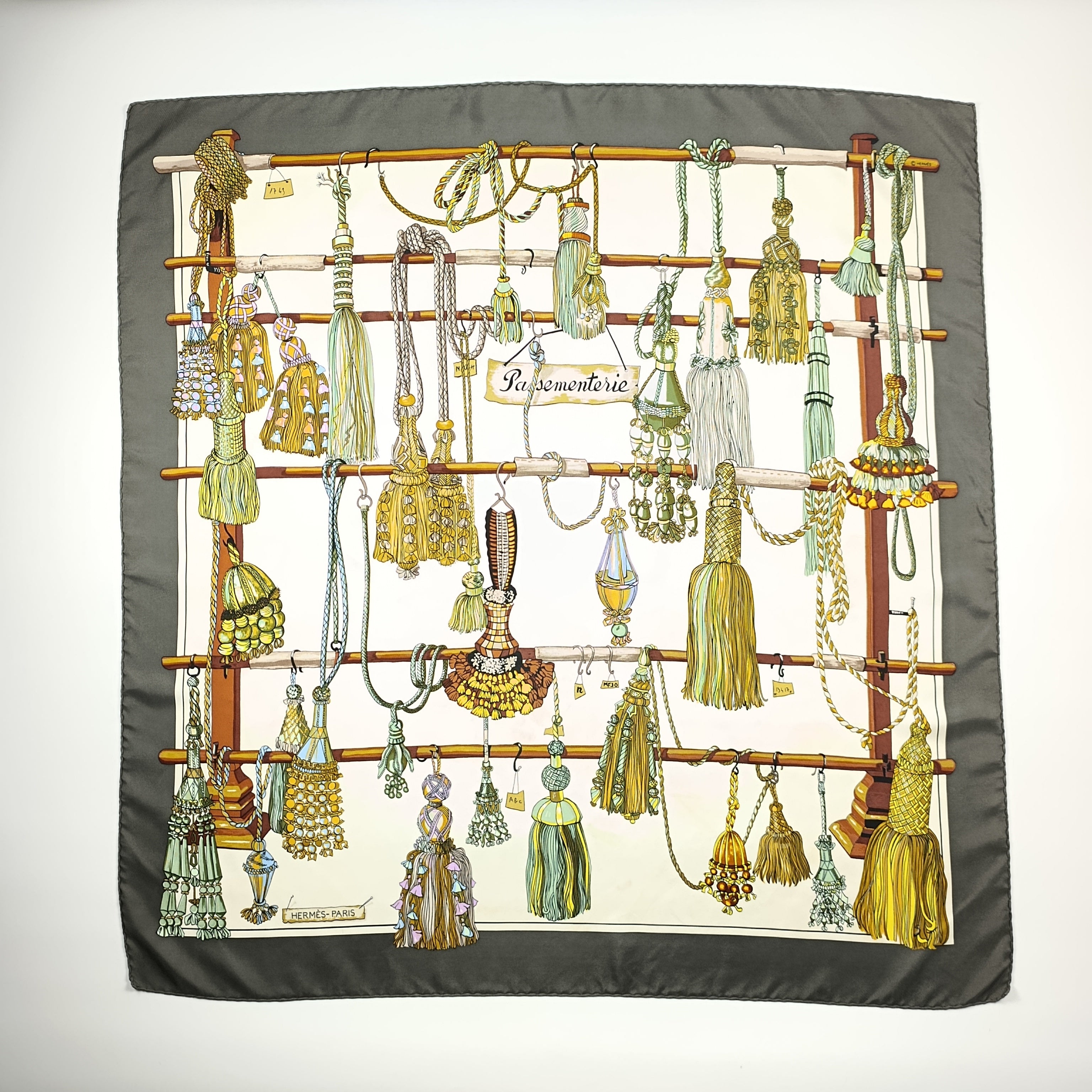 Foulard Hermès Passementerie Seta Vintage