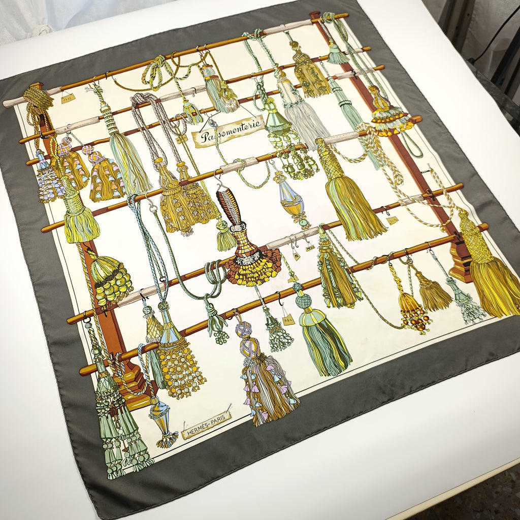Foulard Hermès Passementerie Seta Vintage