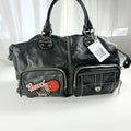 Borsa a Mano Gucci in Pelle Nera con Patch Decorativo