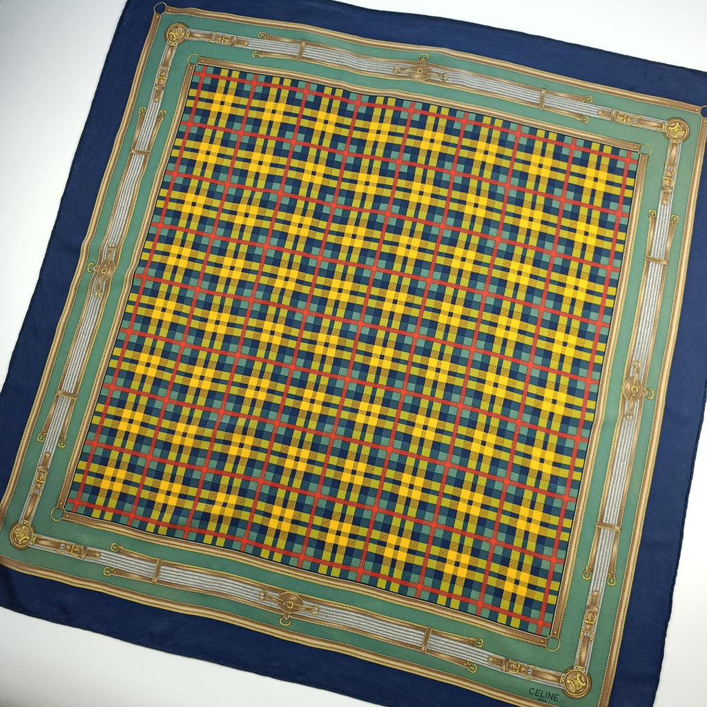 Foulard Céline Paris Seta Vintage