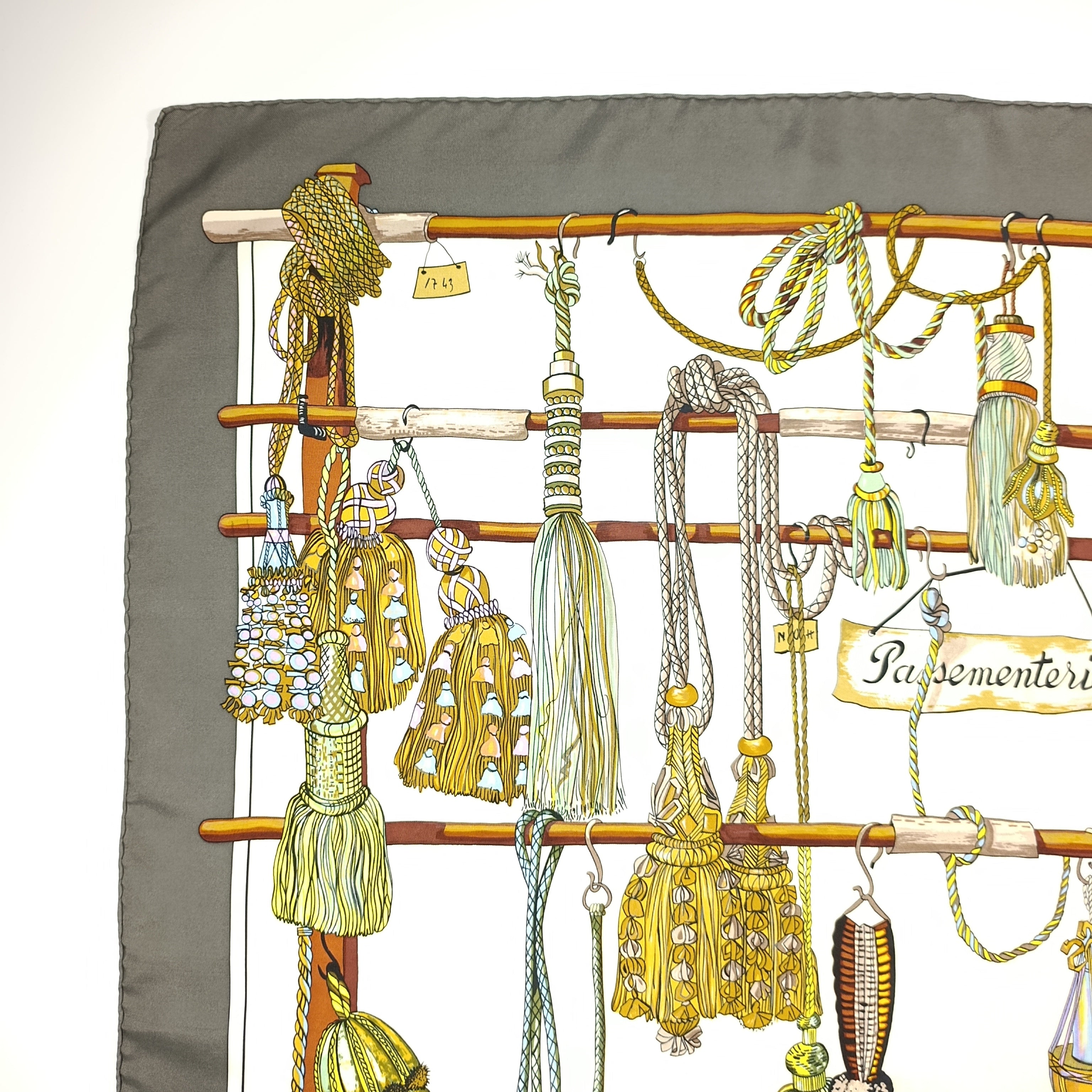 Foulard Hermès Passementerie Seta Vintage