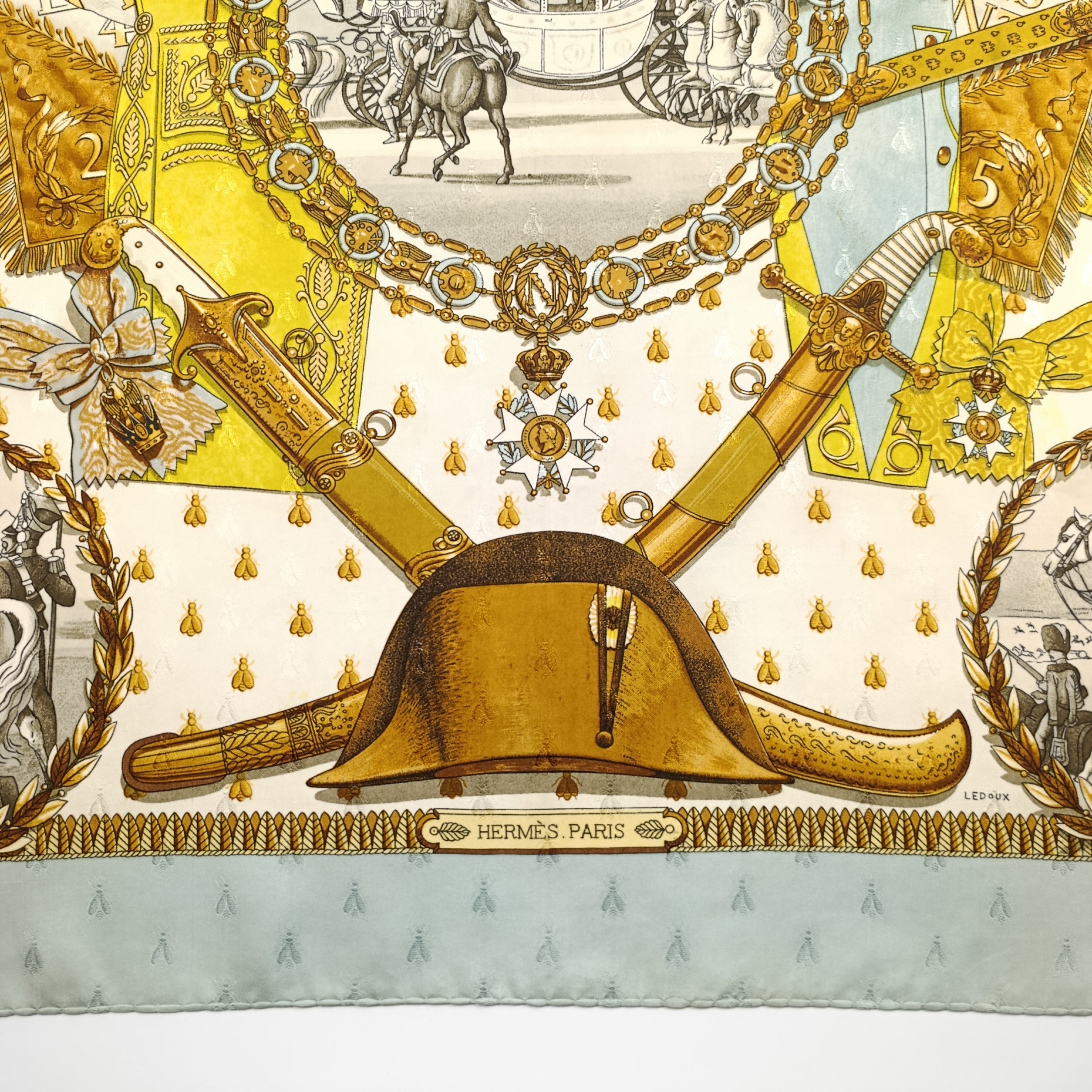 Foulard Hermès Napoléon Seta Jacquard