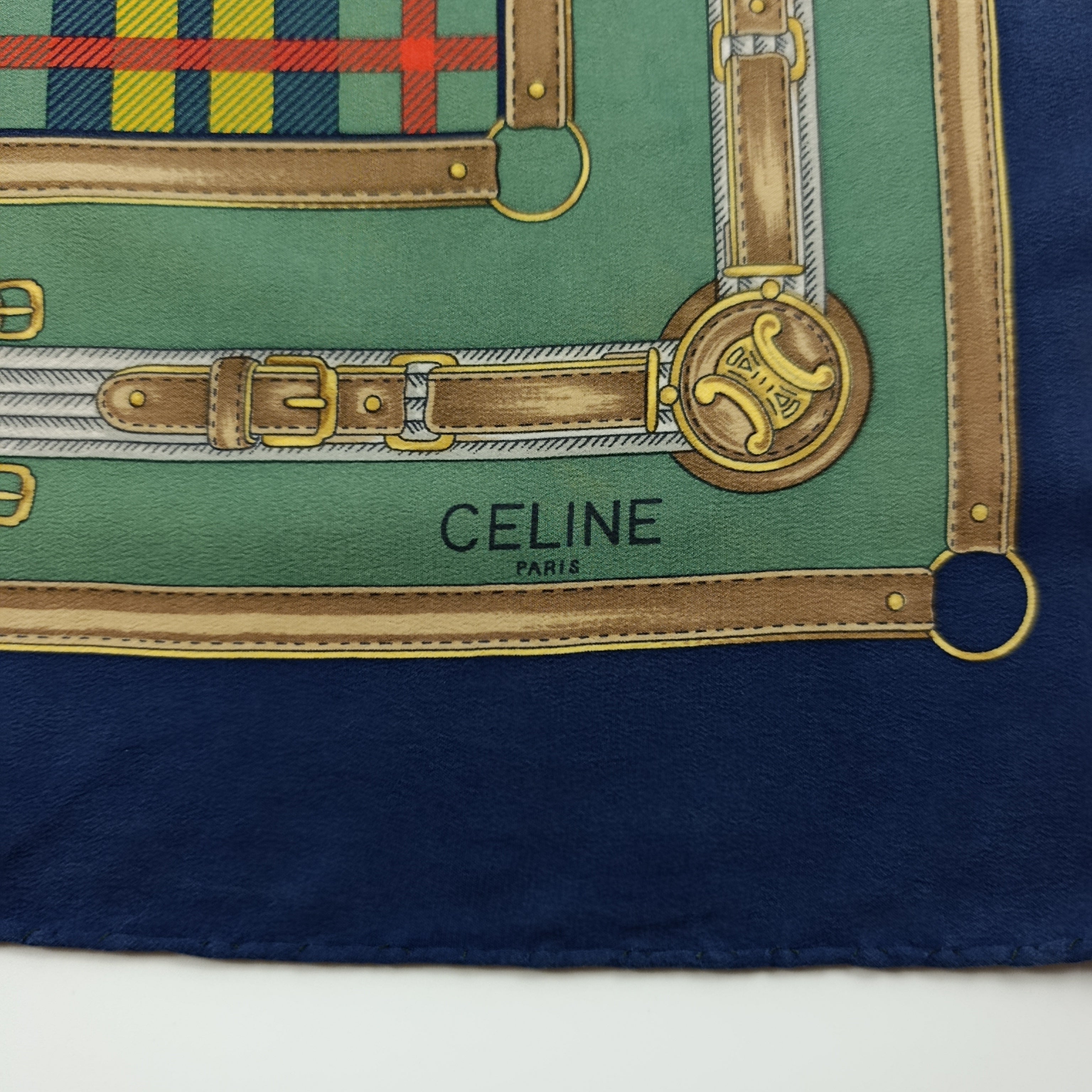 Foulard Céline Paris Seta Vintage