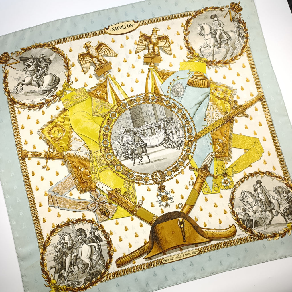Foulard Hermès Napoléon Seta Jacquard
