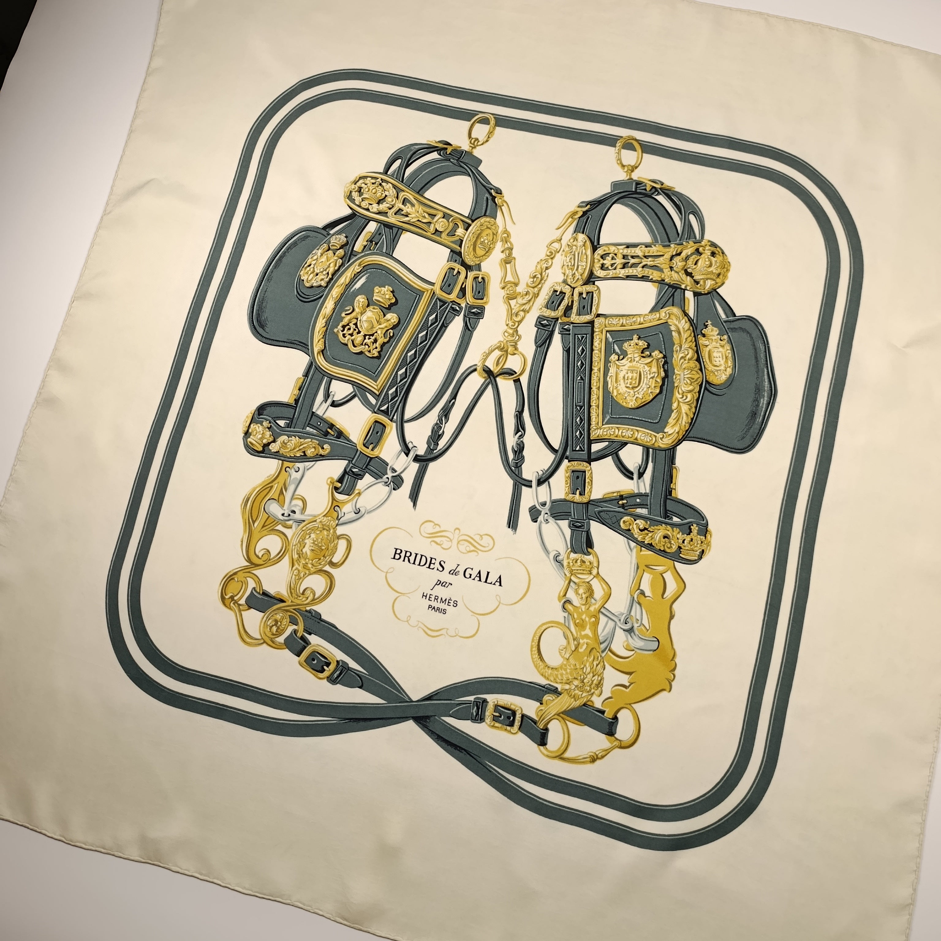Foulard Hermès Brides de Gala Vintage Prima Edizione